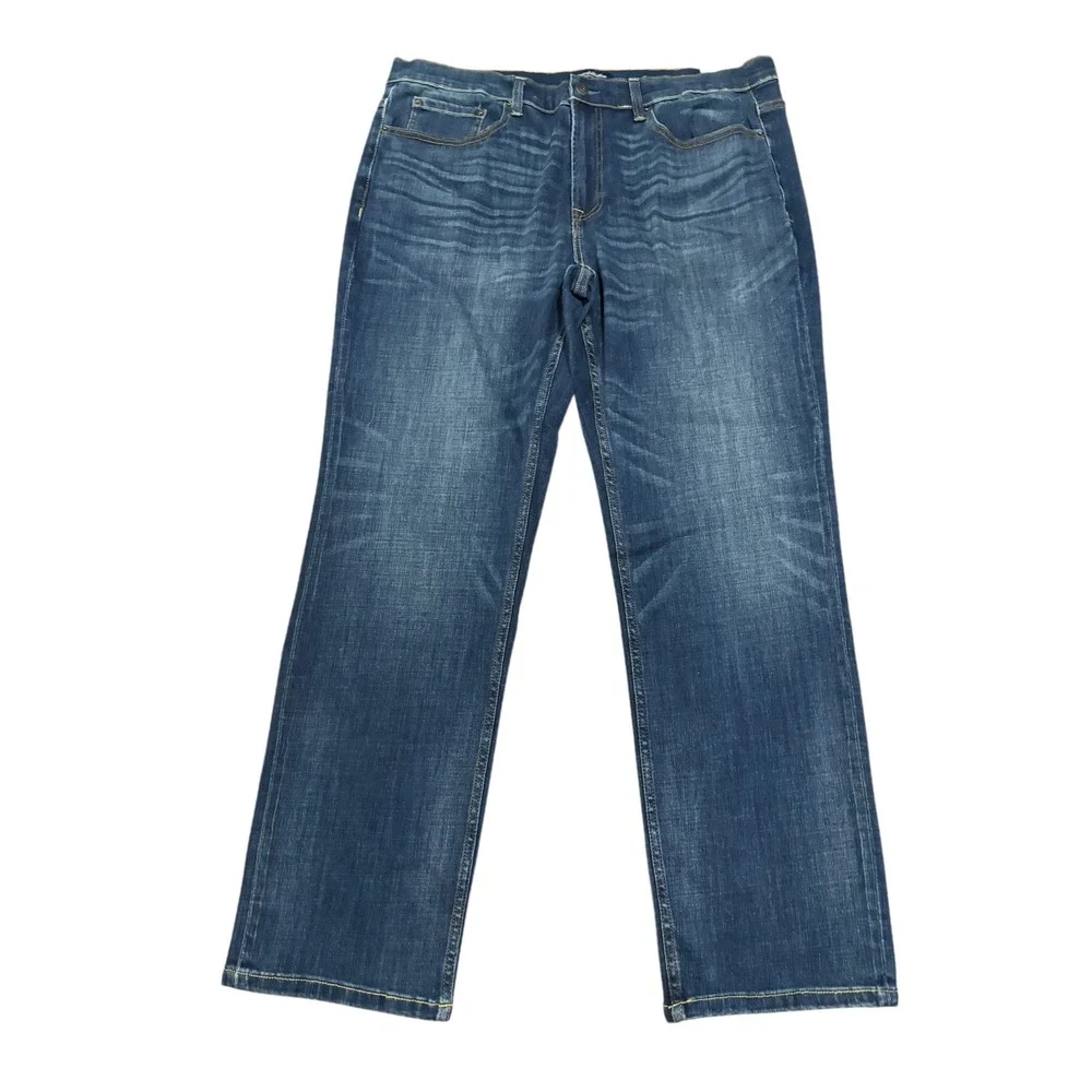 Flag & Anthem Nashville Straight Jeans Mens 36x32 Hutchinson Wash Denim